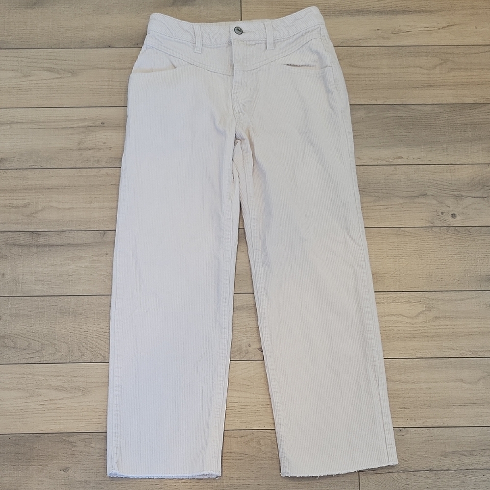 Forever 21 Light Gray Corduroy Pants Size Small
